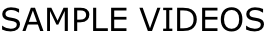 SAMPLE VIDEOS